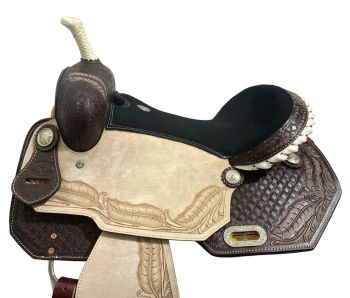 Double T PrariePlume Barrel Racer Saddle - 16 Inch #2